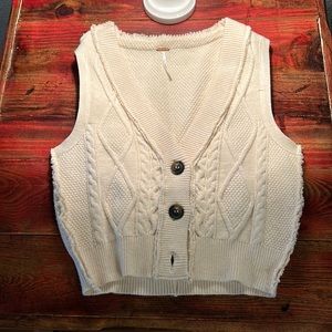 Free people sweater vest size medium